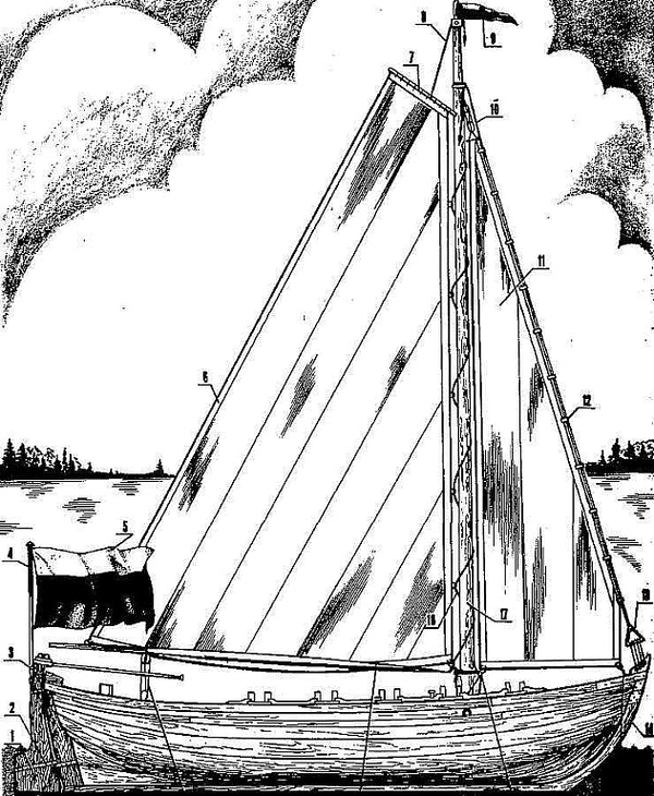 Boat Fortuna 1692 ship model plans