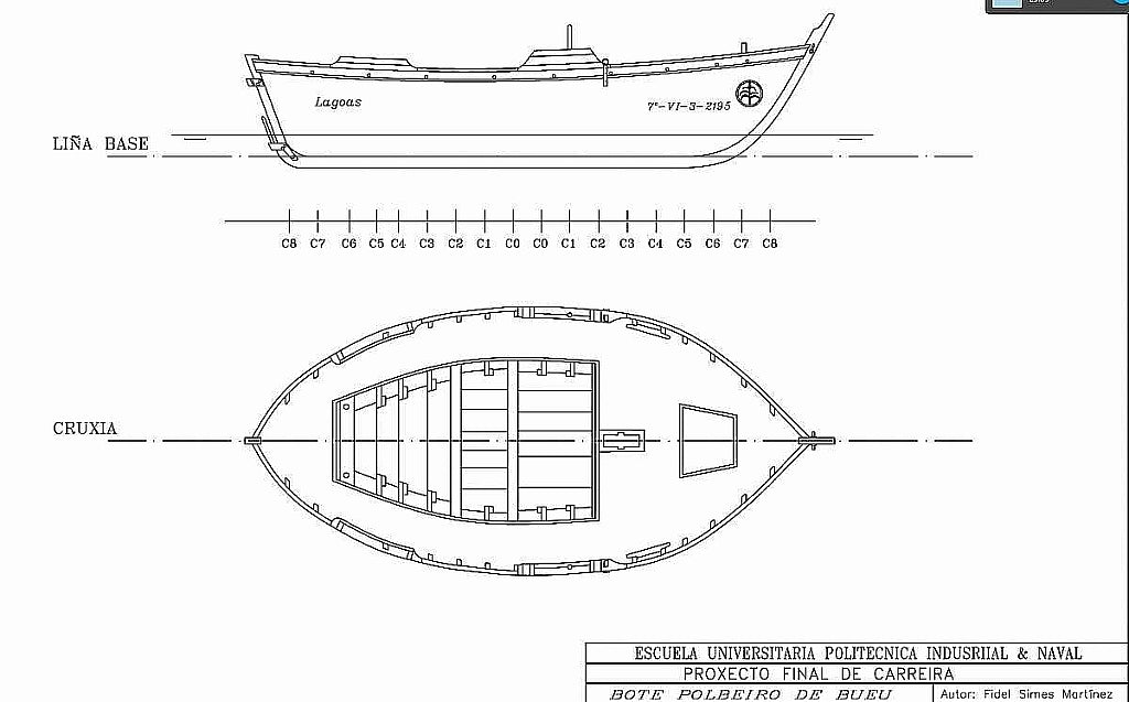 Sailboat Kavalier 800 ship model plans