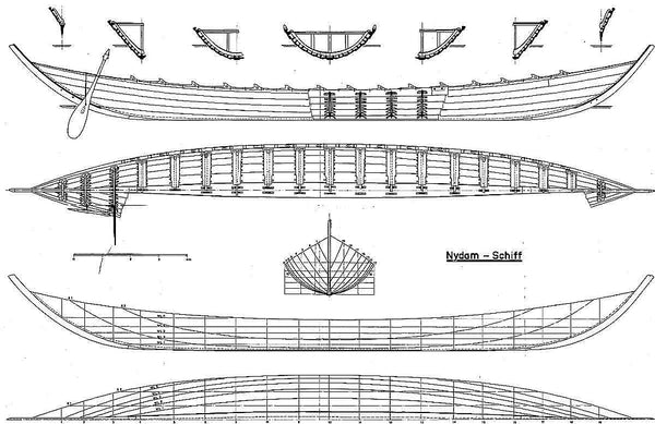 Viking Boat (Nydam) IVc ship model plans