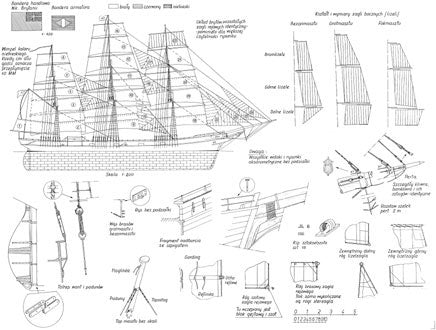 Clipper Ariel 1865 ship model plans