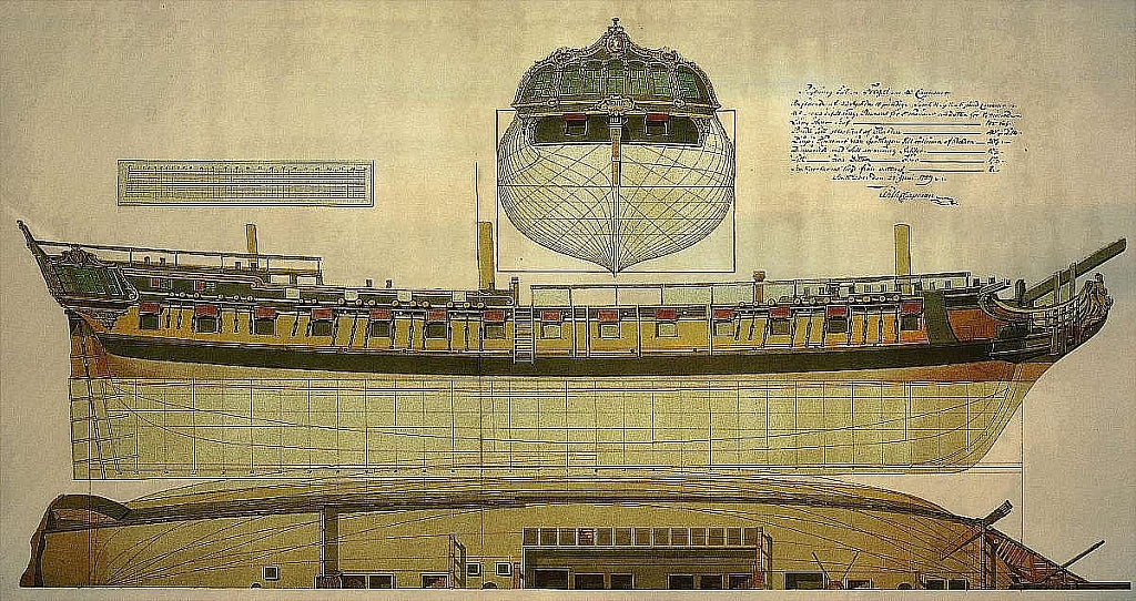 6th Rate Ship Frigate Venus 1783 ship model plans