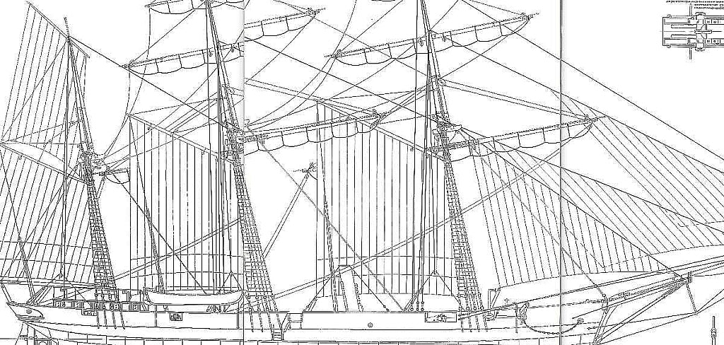 Clipper Oprichnik 1856 ship model plans