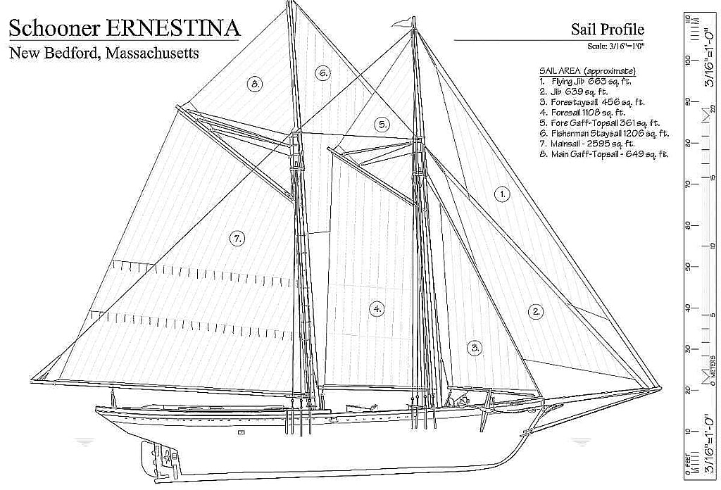 Schooner Ernestina 1894 – Baltimore ship model plans