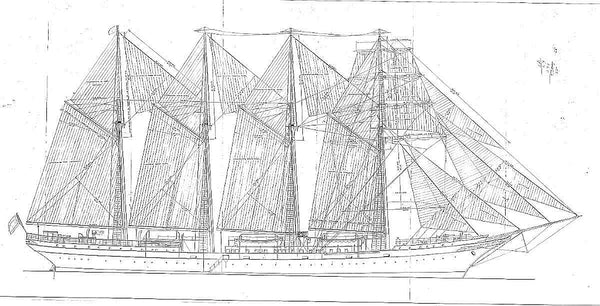 Training Vessel Js Elcano 1927 ship model plans