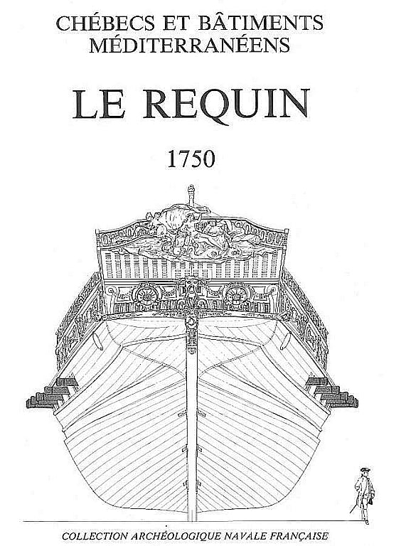 Xebec Le Requin 1750 ship model plans