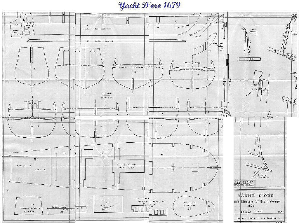 Yacht Armed Great Yacht – Doro 1679 ship model plans