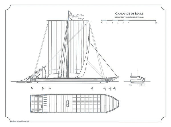 Barge Chalande De Loire ship model plans