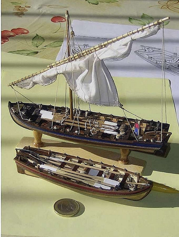 Boat Lifeboat Santissima Trinidad ship model plans