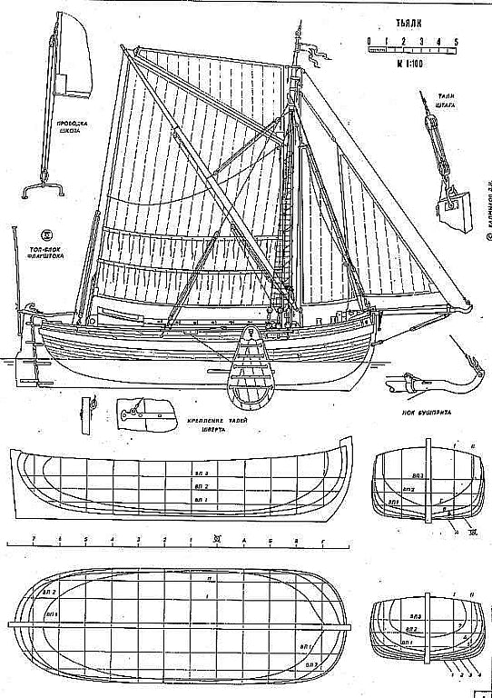 Boeier Yacht Dutch ship model plans