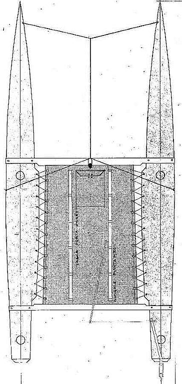 Catamaran Bressenello ship model plans