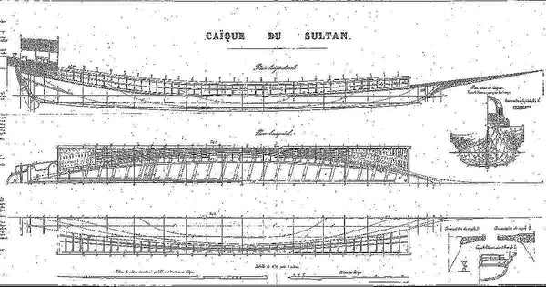 Chaika Imperial Ottoman ship model plans