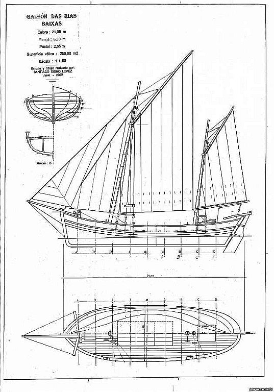 Fishing Boat Rias Baixas ship model plans