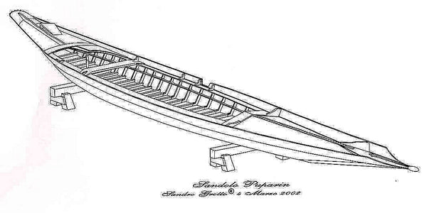 Gondola Puparin (Venetian) ship model plans