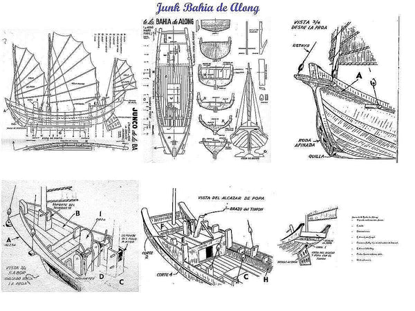 Junk (Along Bay) ship model plans