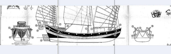 Junk Pirate Chinese XVIIc Ver1 ship model plans
