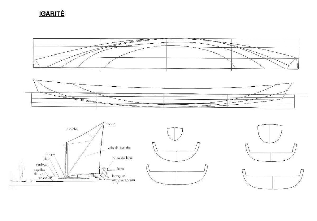 Sailboat Brazilian Igarite ship model plans