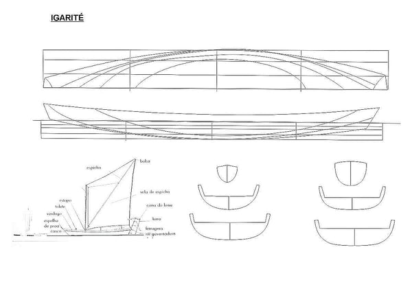 Sailboat Brazilian Igarite ship model plans
