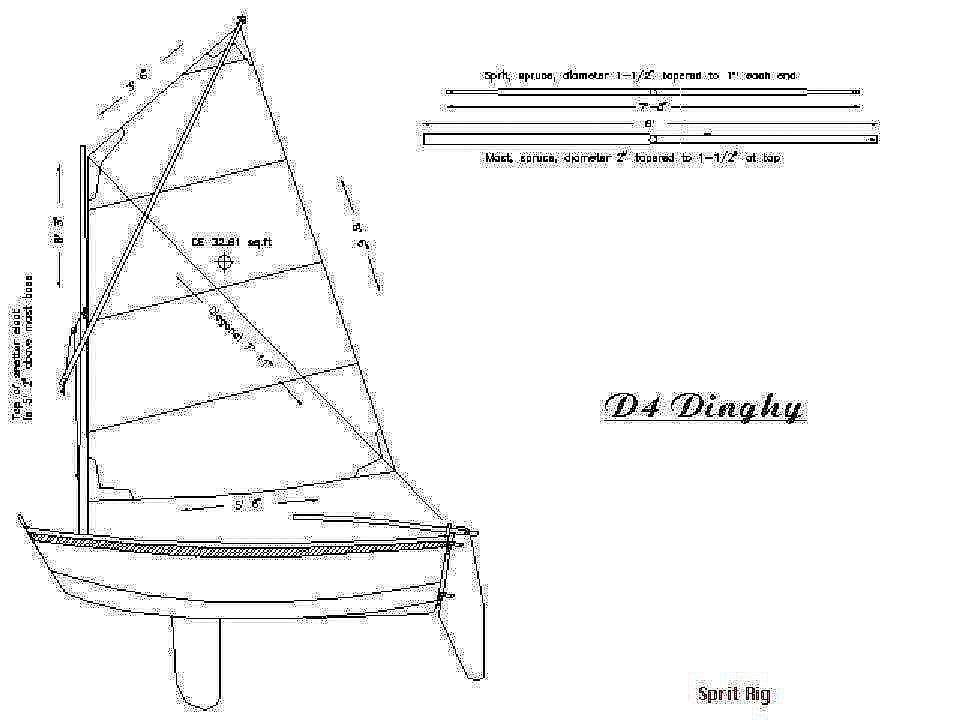 Sailboat Dinghy ship model plans