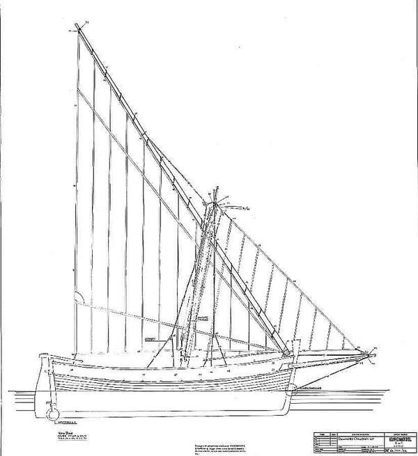 Sailboat Schifetto Carlofortino ship model plans