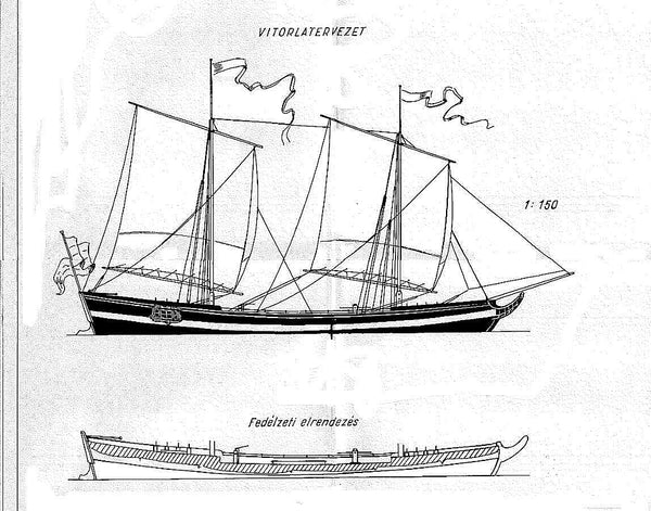 Trading Vessel Bragazza Phoenix 1795 ship model plans