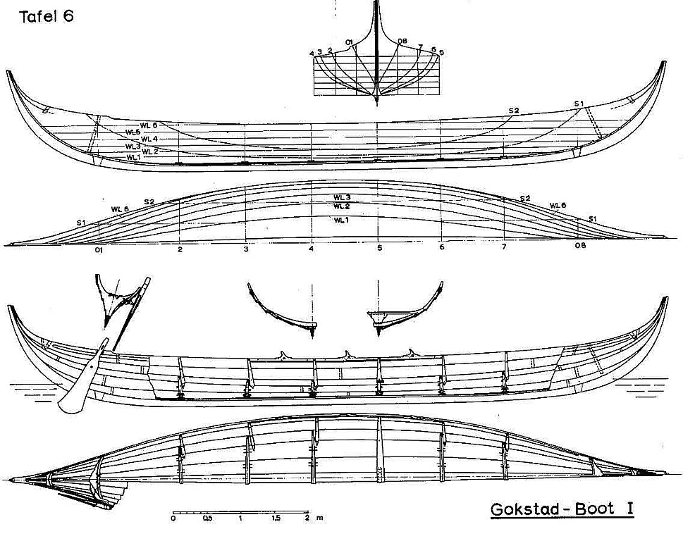 Viking Boat (Gokstad) IXc ship model plans