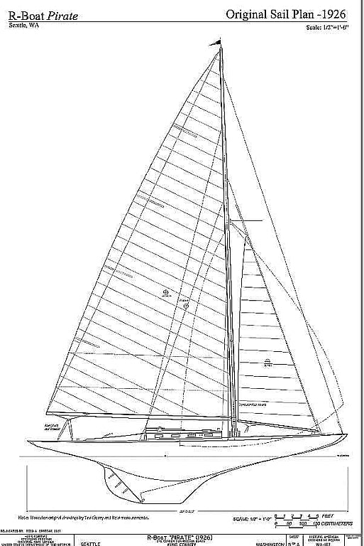 Yacht R Boat Pirate 1926 ship model plans