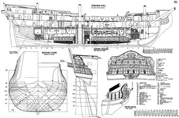 Three Ierarchs ship model plans
