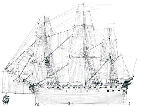 USS Bonhomme Richard ship model plans