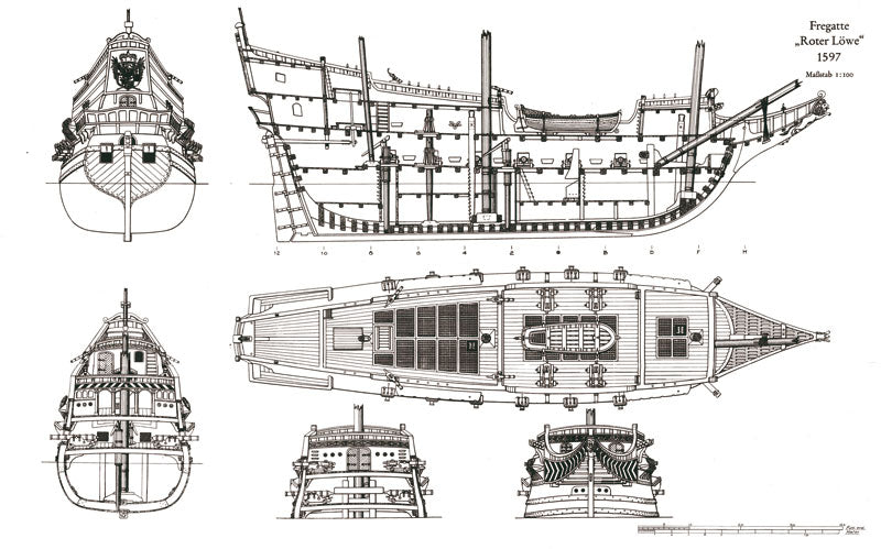 Frigate Rotter Lowe ship model plans