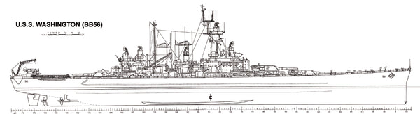 USS Washington (BB-56) battleship plans